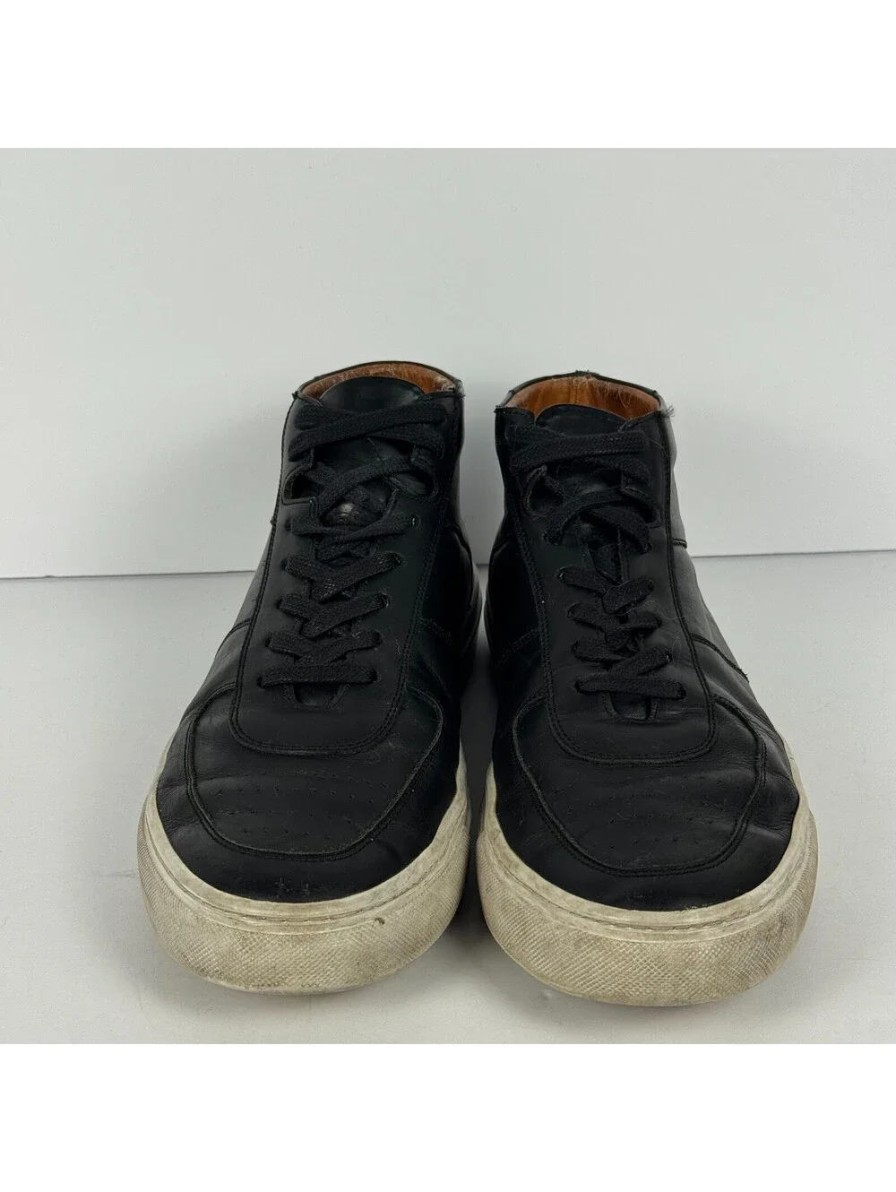 Beckett Simonon Garcia High Top Mens Size 11 Black Leather Sneakers Shoes